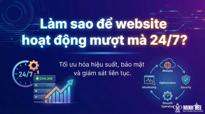 Làm sao để website hoạt động mượt mà 24/7?