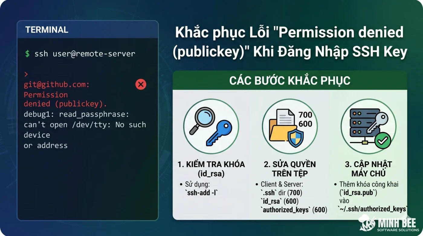 Khắc phục Lỗi "Permission denied (publickey)" Khi Đăng Nhập SSH Key 1 Khắc phục Lỗi "Permission denied (publickey)" Khi Đăng Nhập SSH Key