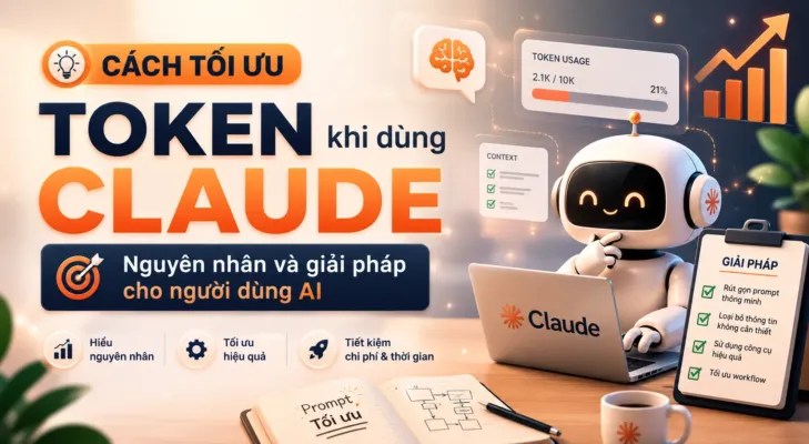 Cách tối ưu token khi dùng Claude: Nguyên nhân và giải pháp cho người dùng AI