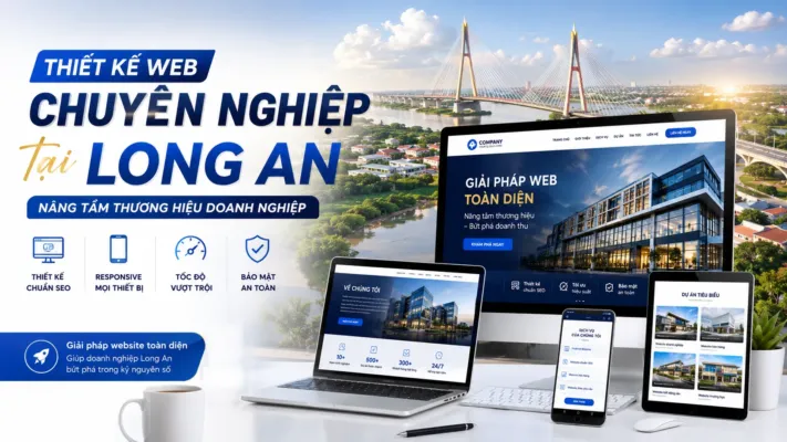 Thiết kế web chuyên nghiệp tại Long An: Nâng tầm thương hiệu doanh nghiệp