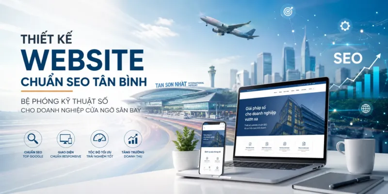 Thiết kế Website chuẩn SEO Tân Bình: Bệ phóng kỹ thuật số cho doanh nghiệp cửa ngõ sân bay