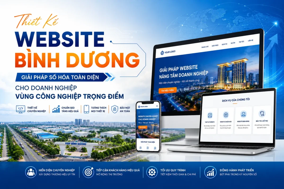 Thiết Kế Website Bình Dương: Giải pháp số hóa toàn diện cho Doanh Nghiệp vùng công nghiệp trọng điểm 1 Thiết Kế Website Bình Dương: Giải pháp số hóa toàn diện cho Doanh Nghiệp vùng công nghiệp trọng điểm