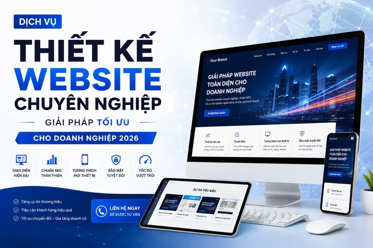 Dịch Vụ Thiết Kế Website Chuyên Nghiệp – Giải Pháp Tối Ưu Cho Doanh Nghiệp 2026 1 Dịch Vụ Thiết Kế Website Chuyên Nghiệp – Giải Pháp Tối Ưu Cho Doanh Nghiệp 2026